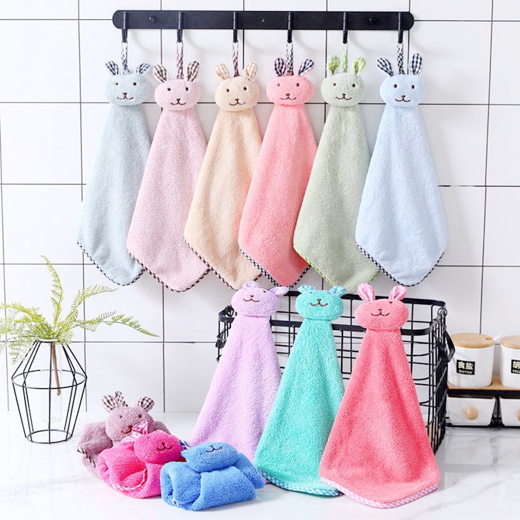 Microfiber hand towel hanging kitchen towel