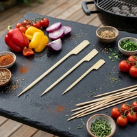 Brochettes à steak en bambou jetables 100% naturelles, longueur 15 cm, plus de 12 pièces, outils de barbecue en plein air, accessoires de camping, accessoires de barbecue