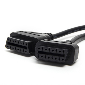 Linkyou OBD 2 Stecker 16-Pin Stecker auf Dual Buchse Y-Splitter Diagnose-Verlängerungskabel Adapter Code-Lesegerät Scan-<span class=keywords><strong>Tools</strong></span> 12-24V - Product Image 3