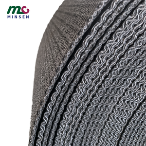 Veel Gebruikt Voor Luchthavenbagage/Logistiek Behandeling Zwarte Ruwe Pvk Transportband - Product Image 3