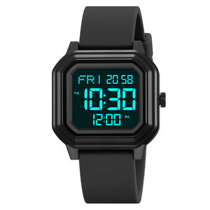 SKMEI usine 2558 vente en gros électronique multifonctionnel étanche Reloj Para Hombre numérique sport hommes double temps montre en Silicone - Product Image 6