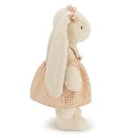 Peluche Lapin Doux à Longues Oreilles, Jouet en Peluche Lapin Doux, Décoration de Chambre Bébé, Cadeau d'Anniversaire et de Pâques pour Petits Enfants