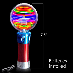 Customized Pattern <b>LED</b> Spinning Wand Light Magic <b>Ball</b> Toys for Kids' National Day Birthday Party Holiday Events Gifts Giveaways - Product Image 2