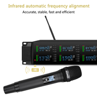 Système de microphone cravate sans fil UHF professionnel STABCL ST-808 à 8 canaux avec suppression du bruit pour conférences, églises et utilisation sur ordinateur de bureau