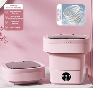 <span class=keywords><strong>Lave</strong></span>-<span class=keywords><strong>linge</strong></span> et sèche-<span class=keywords><strong>linge</strong></span> mini pliable 8L 2 en 1, machine à laver portable de voyage <span class=keywords><strong>avec</strong></span> stérilisation par lumière bleue - Product Image 4