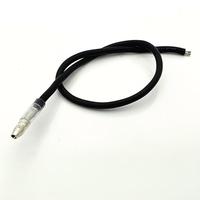 Kabel Terminal Bullet Male Single End, Kabel Silikon Tahan Suhu Tinggi dengan Selubung Isolasi PVC Transparan untuk Kabel Motor dan Otomotif