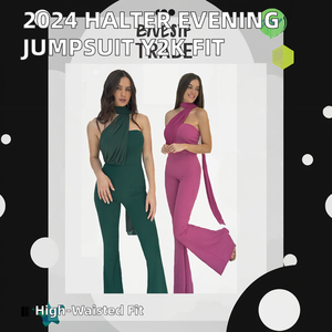 Nuevo Mono Elegante de Noche para Mujer 2024, Estilo Halter, Asimétrico, Casual, Ropa Urbana Y2K, Prenda Moldeadora de Verano - Product Image 2