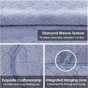 Serviettes de <span class=keywords><strong>bain</strong></span> en microfibre <span class=keywords><strong>ultra</strong></span> douces, super absorbantes, séchage rapide, sans décoloration, couleur unie, lavables en machine, grand ensemble de serviettes de <span class=keywords><strong>bain</strong></span> - Product Image 4