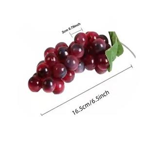 Fruits artificiels, raisins réalistes, fausses raisines, imitation de fruits en plastique, décorations pour la cuisine, la maison, accessoires de photographie, ornements - Product Image 6