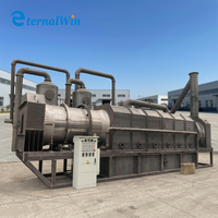 Four de carbonisation environnemental sans fumée à rotation continue pour la production de biochar et de charbon de bois à partir de coques de noix de coco, sciure de bois et coques de riz