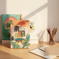 Carnet A5 personnalisé en gros, papeterie japonaise, couverture rigide florale, reliure agrafée, couverture en PP, logo personnalisé, directement de l'usine