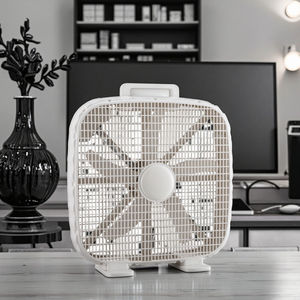 Ventilador de Circulación de Aire Turbo Eléctrico de 20 Pulgadas, Ventilador de Mesa Pequeño de Plástico para Uso en el Hogar, Oficina y Hotel, Ventilador de Caja de Alto Volumen - Product Image 3