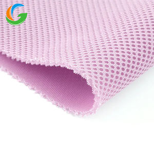 Tissu en maille tricoté élastique à l'air 3D en polyester 100% doré en gros tissu en maille respirant Sandwich à trois couches pour sac à dos - Product Image 2