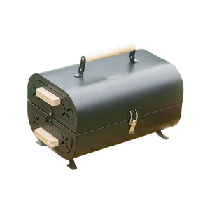 เตาย่างบาร์บีคิวแบบพกพาสแตนเลสสำหรับตั้งแคมป์กลางแจ้งการออกแบบถังน้ำมันถังตั้งแคมป์ดีไซน์แบบพับได้ - Product Image 1