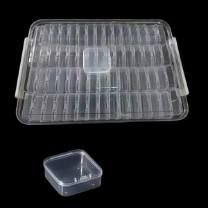 Clear Plastic <strong>Storage</strong> Box with Individual Lids, 60-Compartment Set, Multi-Purpose Organizer <strong>for</strong> Small Items - Product Image 1
