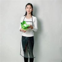 Tablier de femme en toile vierge, uniforme de serveur, avec peinture Sexy, pour cuisine, robuste, en Pvc, court