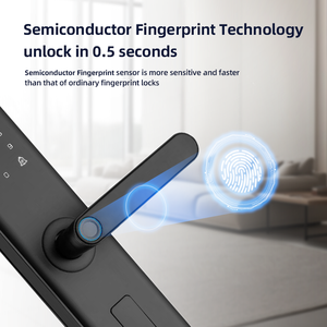 Cerradura <span class=keywords><strong>de</strong></span> Puerta Digital UIELOCK D1-9 con Control Remoto por Aplicación Tuya, Anti-Espionaje, Contraseña, Huella Dactilar, Llave y <span class=keywords><strong>Tarjeta</strong></span> RFID - Product Image 4