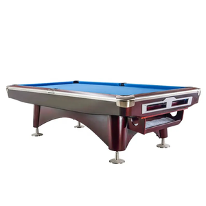 Mesa de Billar Moderna de Madera Sólida de Primera Calidad con Acabado en Cuero, Mesa de Billar de 9 pies para Clubes y Centros Comerciales - Product Image 2