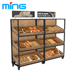 Giá để trưng bày bánh mì bằng gỗ cho cửa hàng siêu thị tự chọn - Product Image 5