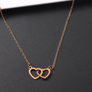Waterproof Jewelry 316L Stainless Steel 14k 18k Gold Plated Heart Toggle Chain <b>Charm</b> Necklace for Women - Product Image 4