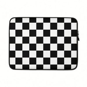กระเป๋าใส่แล็ปท็อปกันกระแทกกันน้ำแบบซับลิเมชั่น ขนาด 13 นิ้ว 15 นิ้ว ลายตาราง ทำจากนีโอพรีน รับผลิตตามสั่ง ขายส่ง - Product Image 1