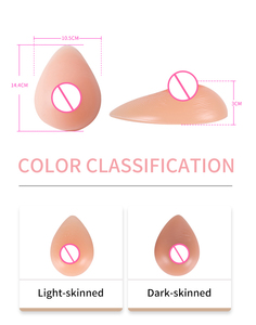 Bentuk Payudara Prosthetic Payudara Dibangun Kembali 100% Silikon untuk Wanita Silikon Gel Bust Bentuk Payudara Tanpa Tali OEM & ODM Manufaktur - Product Image 4