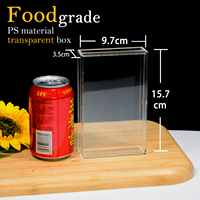 Boîte acrylique haut de gamme 16 cm Emballage cadeau exquis pour jouets culturels Tonic Herbes médicinales Alimentaire-pour le stockage du sucre