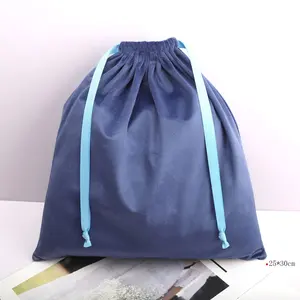 Hot Sale Velvet Drawstring Bag For Shopping Handbag Super Soft Shoe Women's Coat Storage Velvet Flannel Dust Pouch