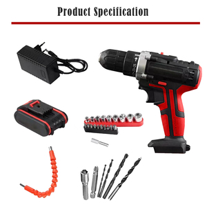 Perceuse sans fil au lithium-ion 21V à vitesse variable rechargeable 41Nm de couple maximal pour usage domestique et construction - Product Image 4