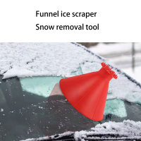 Outil de déneigement pour pare-brise de voiture, cône anti-givre, grattoir à glace, multifonctionnel, entonnoir pour rétroviseur, grattoir à neige pour le nettoyage de la voiture
