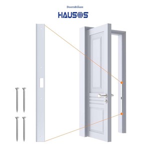 Kit de réparation de montant de porte intérieure pour plaque de gâche étendue intérieure plaque de renfort pour pêne dormant de porte intérieure - Product Image 1