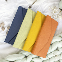 Boîte de lunettes de soleil en verre pour les yeux couleur Logo personnalisé portable étui à lunettes triangle pliant à aimant puissant étanche en PU