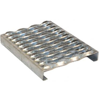 Grille de sécurité antidérapante perforée, panneau de passerelle portable, grille métallique O-Grip pour plateformes extérieures et marches d'escalier
