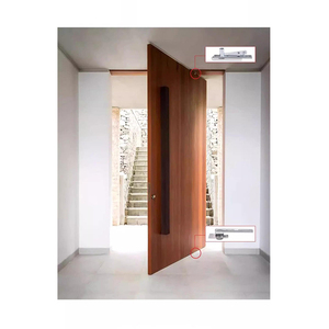 Charnières de porte pivotantes en acier inoxydable à 360 degrés, robustes, paire, installation facile, design moderne, charnières pivotantes supérieures <span class=keywords><strong>et</strong></span> inférieures - Product Image 3