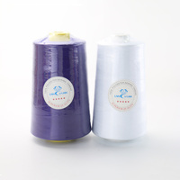 Grosir industri 100% gulungan benang jahit poliester 40/2 5000yds benang Mesin Jahit