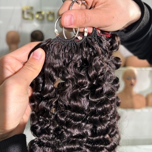 เทรนด์ใหม่ ผมต่อแท้ 100% จากบราซิล แบบปลายเต็ม ลอนแบบพม่า สำหรับถักเปีย - Product Image 3