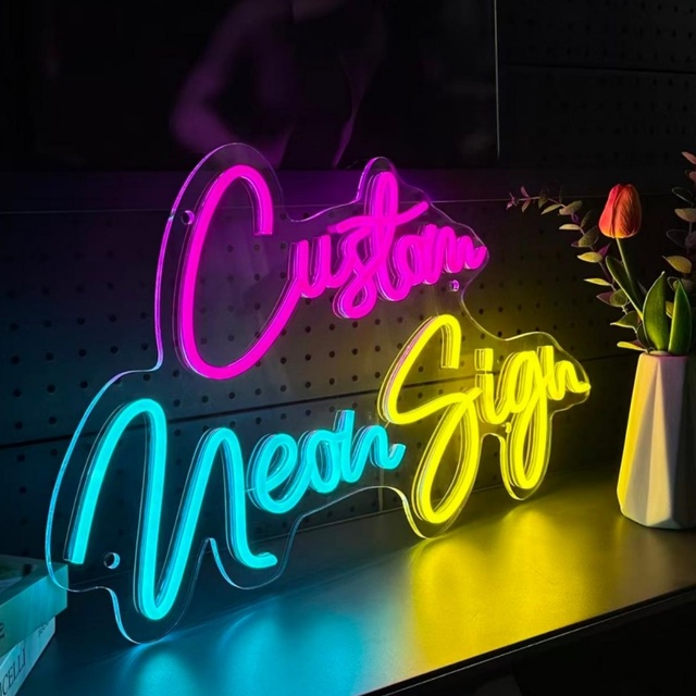 Acrylic LED Neon Sign Multi-Color IP65 Waterproof for Wedding Home Bar Shop Decoration Sign Shop Wholesale OEM CE