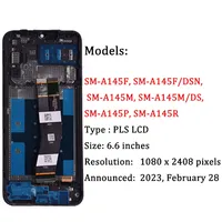 Écran LCD OLED de remplacement en gros pour Samsung A14 4G avec numériseur tactile