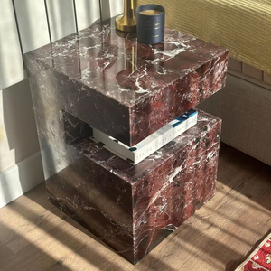 Doğal Mermer Sehpa Tasarımı Ev Mobilyası Çok Renkli Masa Lüks Taş Sütun Mermer Kaide Sehpa Marmol Mesa - Product Image 1