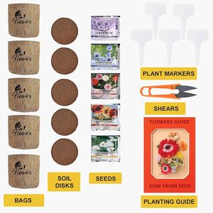 Kit di Avviamento per Giardino Indoor Daisy, Attrezzi da Giardinaggio, Sacchi per Piante, Marcatori, Dischi per Terra, Forbici, 2 Once, Prodotto in Cina, Regali per Donne e Uomini - Product Image 2