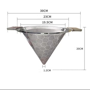 Bộ lọc cà phê/trà bằng thép không gỉ 304 hai lớp, thủ công, tái sử dụng, sản xuất trực tiếp, đạt chuẩn thực phẩm - Product Image 4