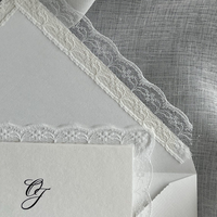 Invitation de mariage élégante en dentelle, invitation minimaliste blanche, invitation de mariage de luxe faite à la main, papeterie de mariage romantique européenne