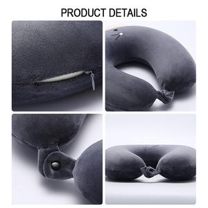 Almohada de Viaje para Cuello y Hombros, Antiácaros, con Bordado Personalizado de Animales, para Viajes en Avión y Tren - Product Image 3