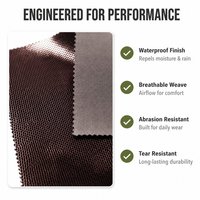 Tissu Oxford personnalisé en coton sergé tricoté chaîne 300D, 40 % polyester, 60 % coton, imperméable et résistant à l'abrasion, pour matériaux de dessus de chaussures