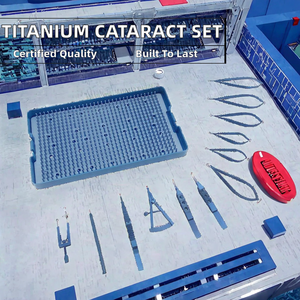Conjunto de Cirurgia de Catarata em Titânio - Instrumentos Oftálmicos Micro Intraoculares para Implantação de Lentes com Porta Agulhas - Product Image 3