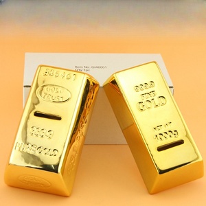 Lingotto in Porcellana Moneta d'Oro Puro 999.9 Salvadanaio - Product Image 4