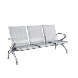 Silla de Espera Jianyi de 3 Plazas, de Aleación de Aluminio, con Reposabrazos, Banco para Aeropuerto, Color Plateado, GSY503 - Product Image 2