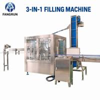 Machine de remplissage automatique industrielle monobloc 3 en 1 pour rinçage, remplissage et bouchage de liquides, eau minérale pure et boissons