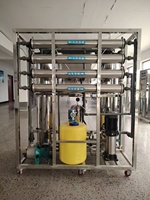 Filtre RO 1000 LPH UV 1000l/h Système de filtration par osmose inverse pour puits, machine distributrice d'eau potable RO de Chine, usine de cosmétiques