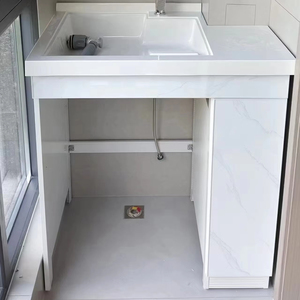 Mueble Combinado Multifuncional de Aluminio para Lavadora de Uso Doméstico, Material de Aluminio 100*70 y Cabina Ligera - Product Image 1